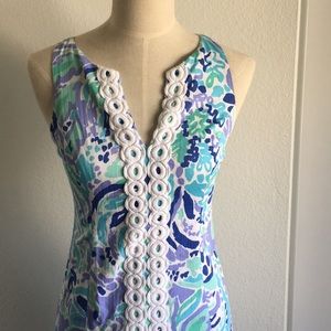 Lily Pulitzer Shift Dress with Lace Detail